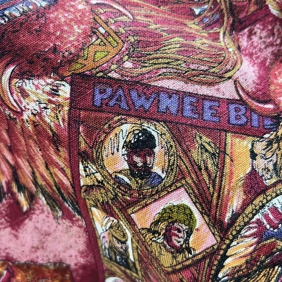 Vintage 80's Latigo Maroon Printed Western Shirt Button-Down Long Sleeves - Picture 10 of 12